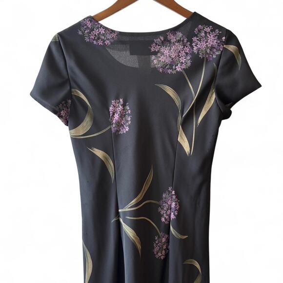 Jessica Howard Petite Black Floral Maxi Dress – Size 14P - Picture 3 of 8